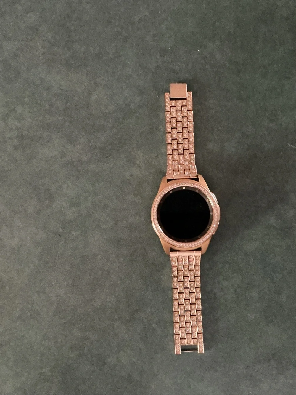 Samsung Rose Gold Smartwatch with Crystal Link Band